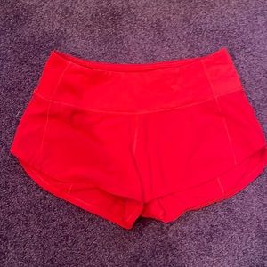 LULULEMON AUTHENTIC CHERRY RED SPEED UPS
